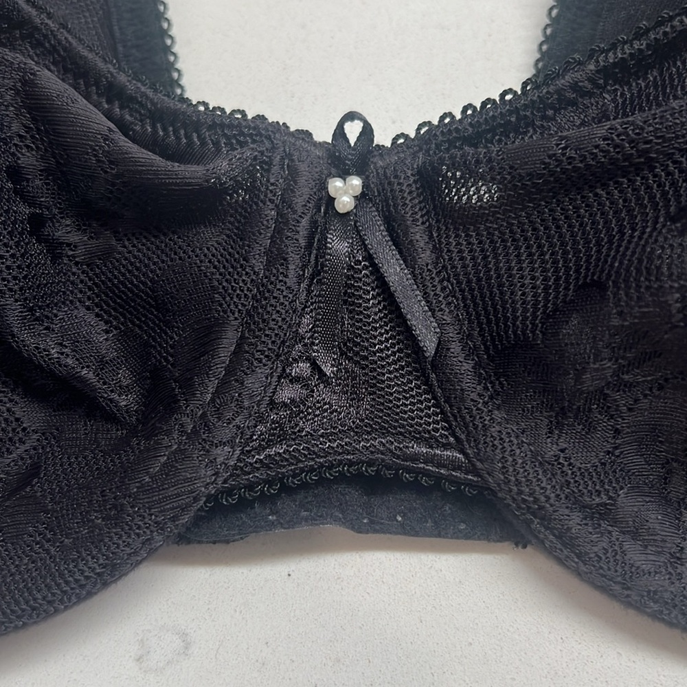 Wacoal 85594 Black Full Figure Unlined Underwire Bra Size 34C